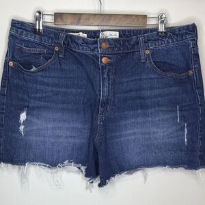 Universal Thread Vintage Midi Women’s Blue Denim Mid Rise Cut Off Shorts 16/33R